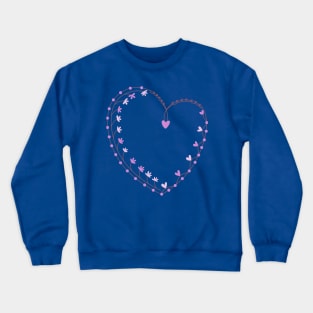 Cute valentines heart Crewneck Sweatshirt